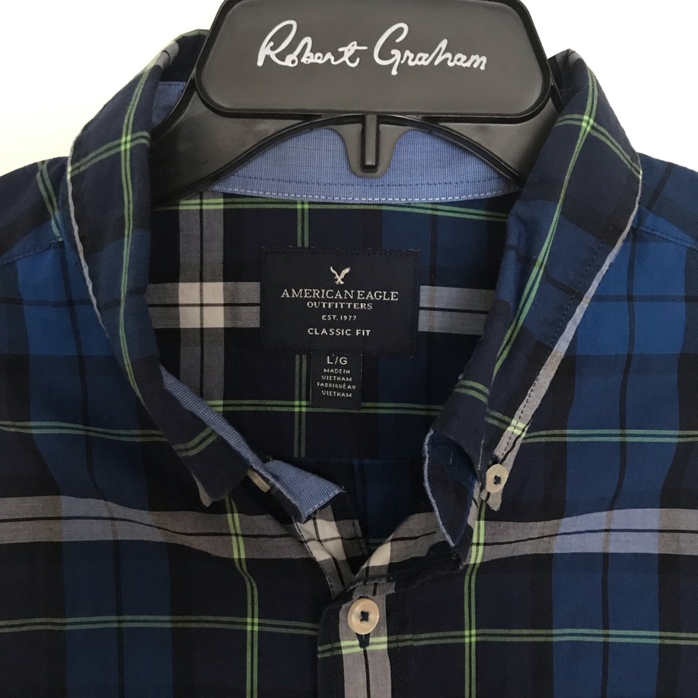 American Eagle Plaid Classic Fit Shirt (NWOT) - Picture 4 of 11